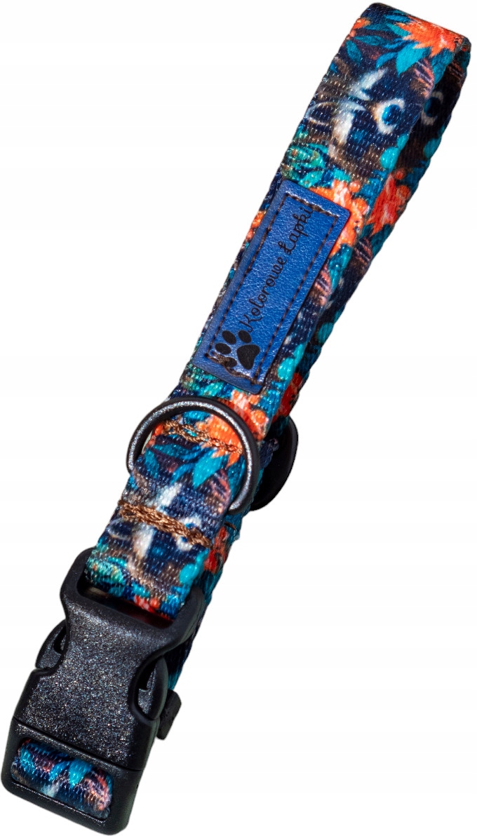 Levně Obojek Pro Psa Kočku Na Přezku Kůlny Mýval Černý Kování 3cm L 50-65cm