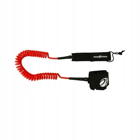 leash Aquadesign kroucená oranžový Orange vel: One Size