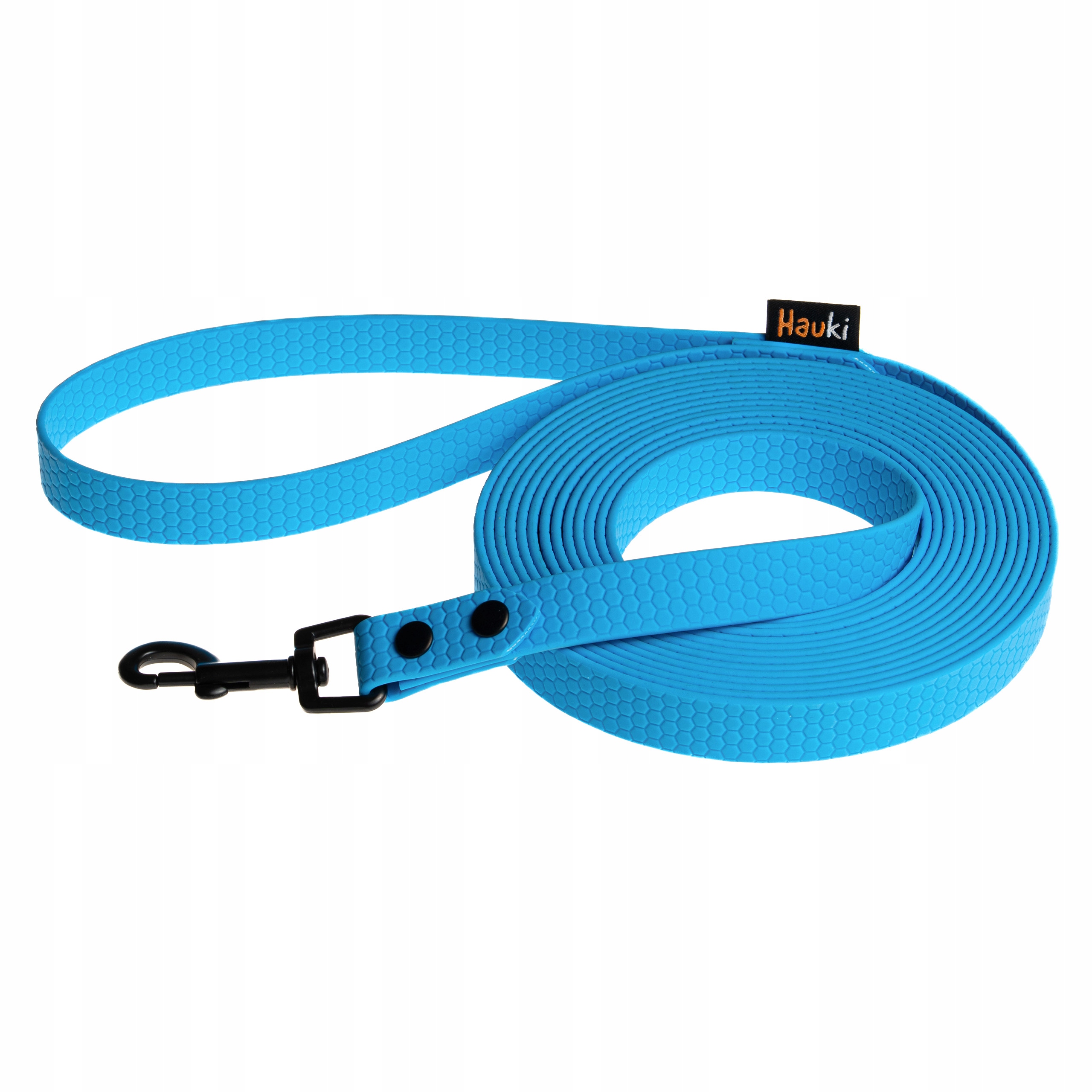 Levně Treningové Vodítko 10 M. Vodítko Pro Psa. Modré, Černé Prvky. Vzor Hexa