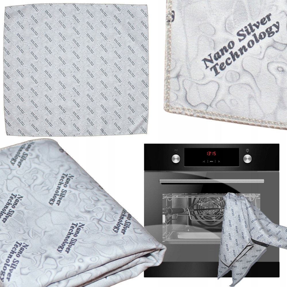 Levně Čistič Utěrka Sunbeam Raypath Šedá popelavá Xls 56x56 cm s nanostříbrem