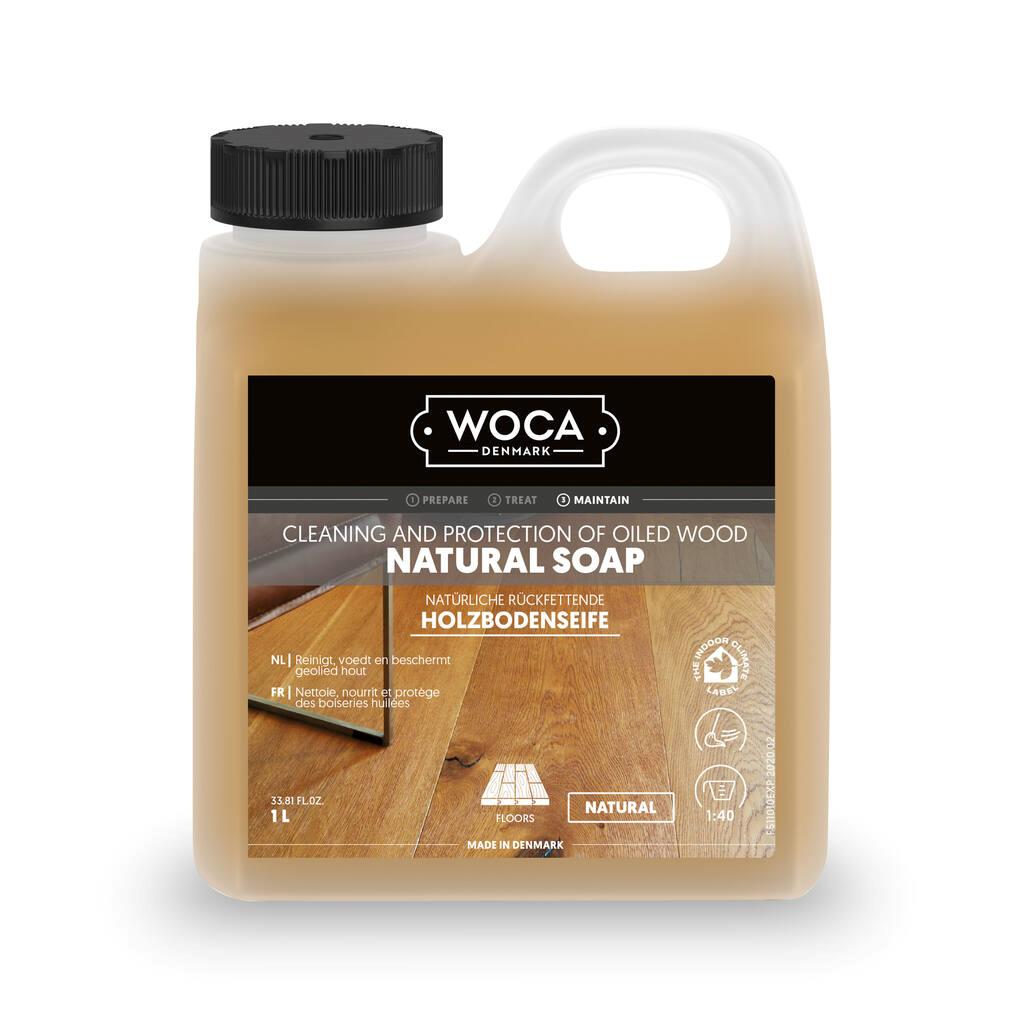 Woca Soap Natural 1L Mýdlo na olejované voskované podlahy