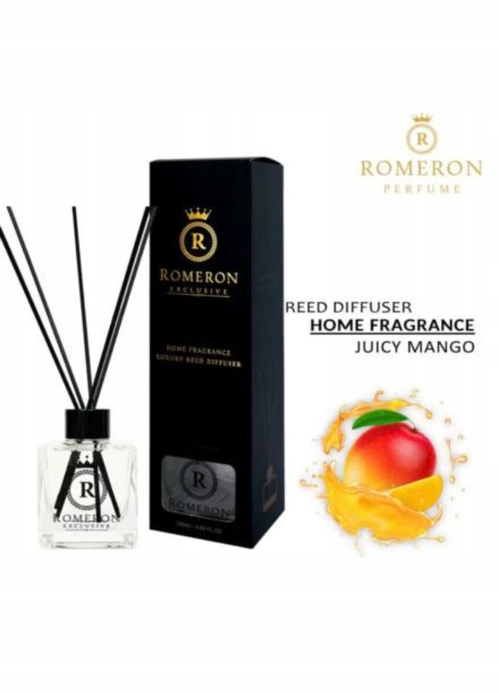 ROMERON - JUICY MANGO - ZAPACH DO POMIESZCZEŃ - PATYCZKI 120 ML