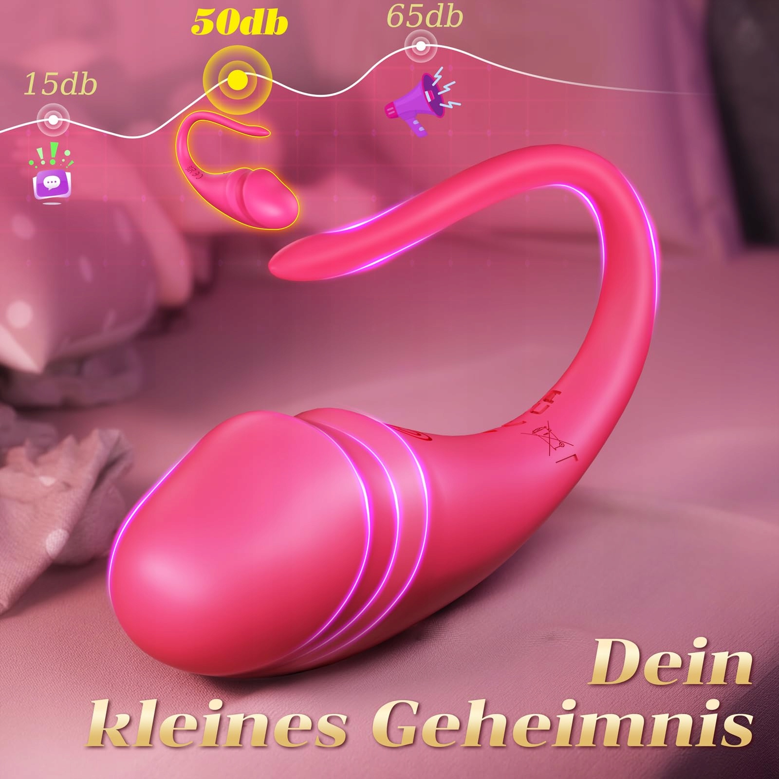 APP VIBRATOR Klitoris Stymulator Dla Kobiet Z 9 Trybami Wibracji — miniatura 7