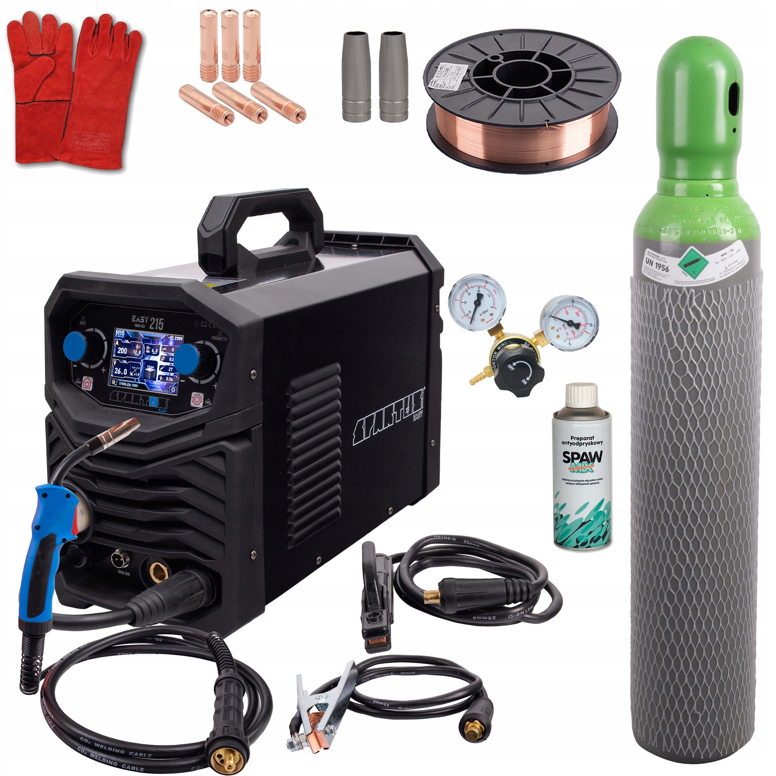 СВАРОЧНЫЙ АППАРАТ MIGOMAT SPARTUS MIG 215 EASY SYNERGIA LCD