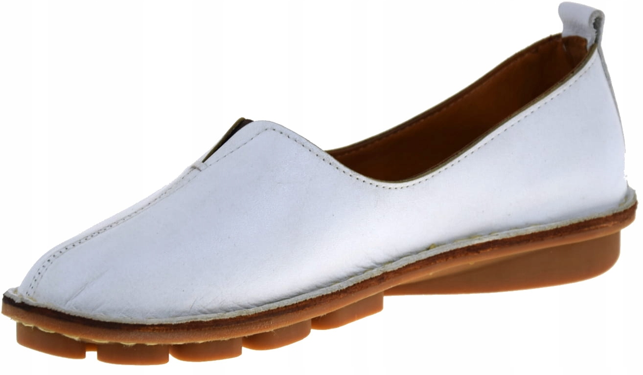 ELEGANCKIE PÓŁBUTY BIAŁE VACARRO 4118 SKÓRA NATURALNA KOMFORT + STYL R.40 Marka inna