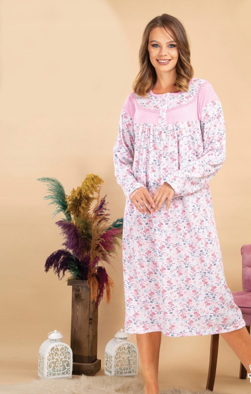 KOSZULA NOCNA 100% BAWEŁNA ROZMIAR 3XL Marka bez marki