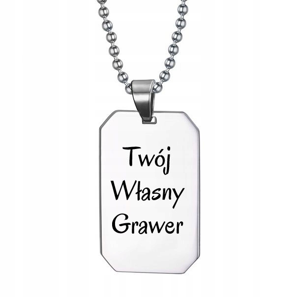 ZAWIESZKA NIEŚMIERTELNIK STAL 316L + ŁAŃCUSZEK Marka STEELOVA