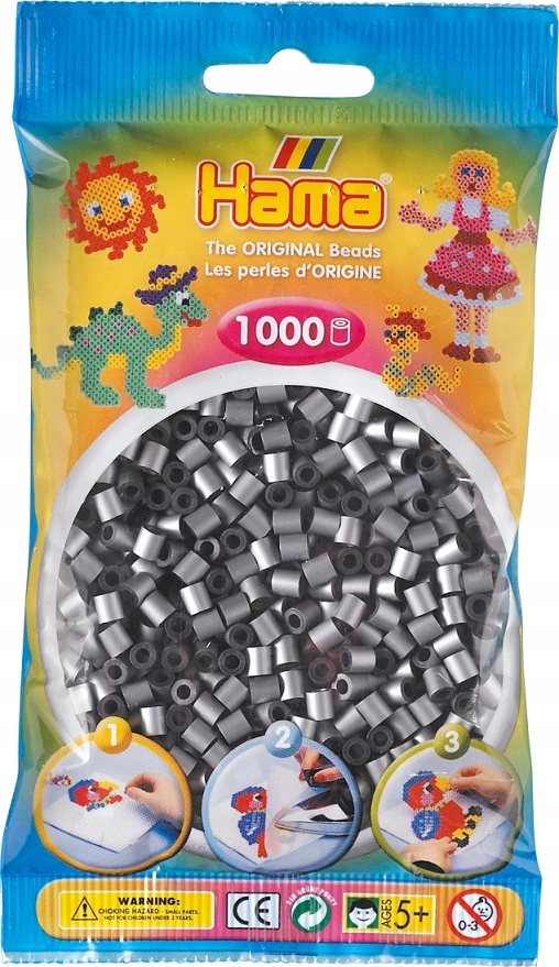 

Koraliki Do Prasowania Srebrne Hama 207-62 MIDI