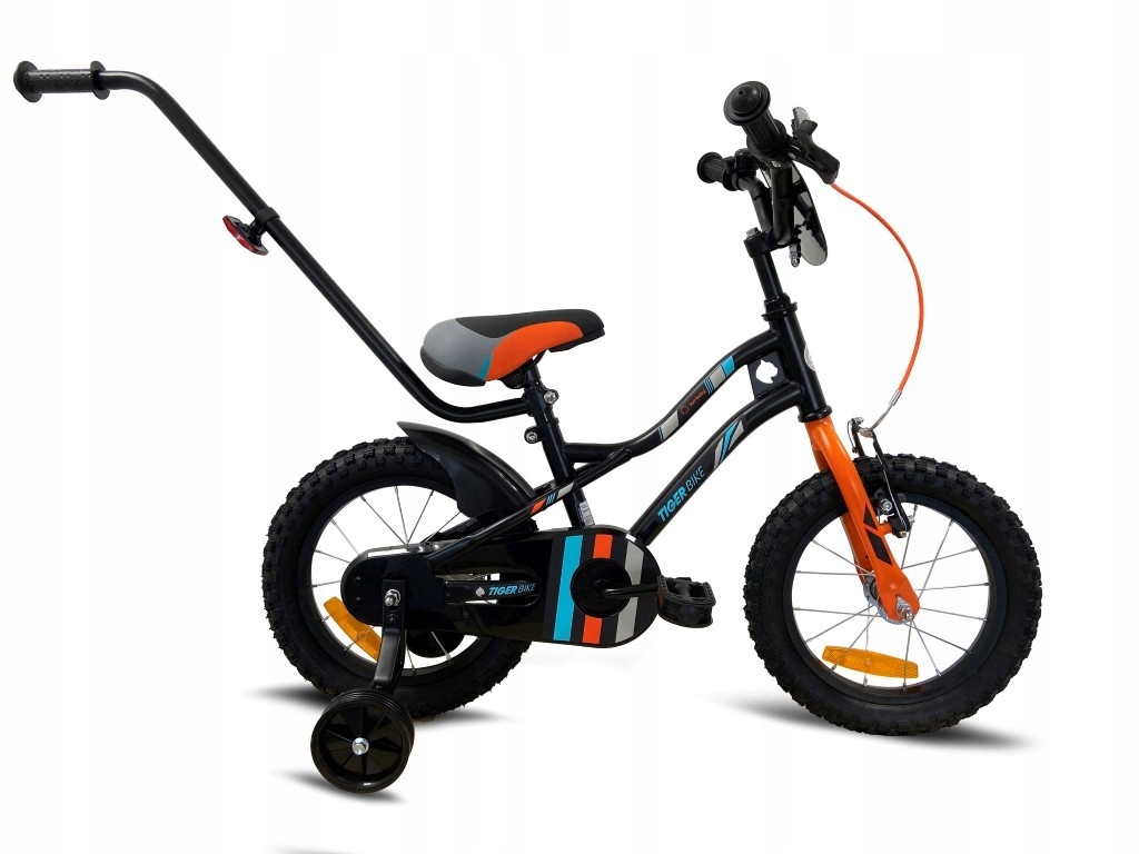 Rower Tiger Bike 16 Czarno-pomar-turkusowy 0302112