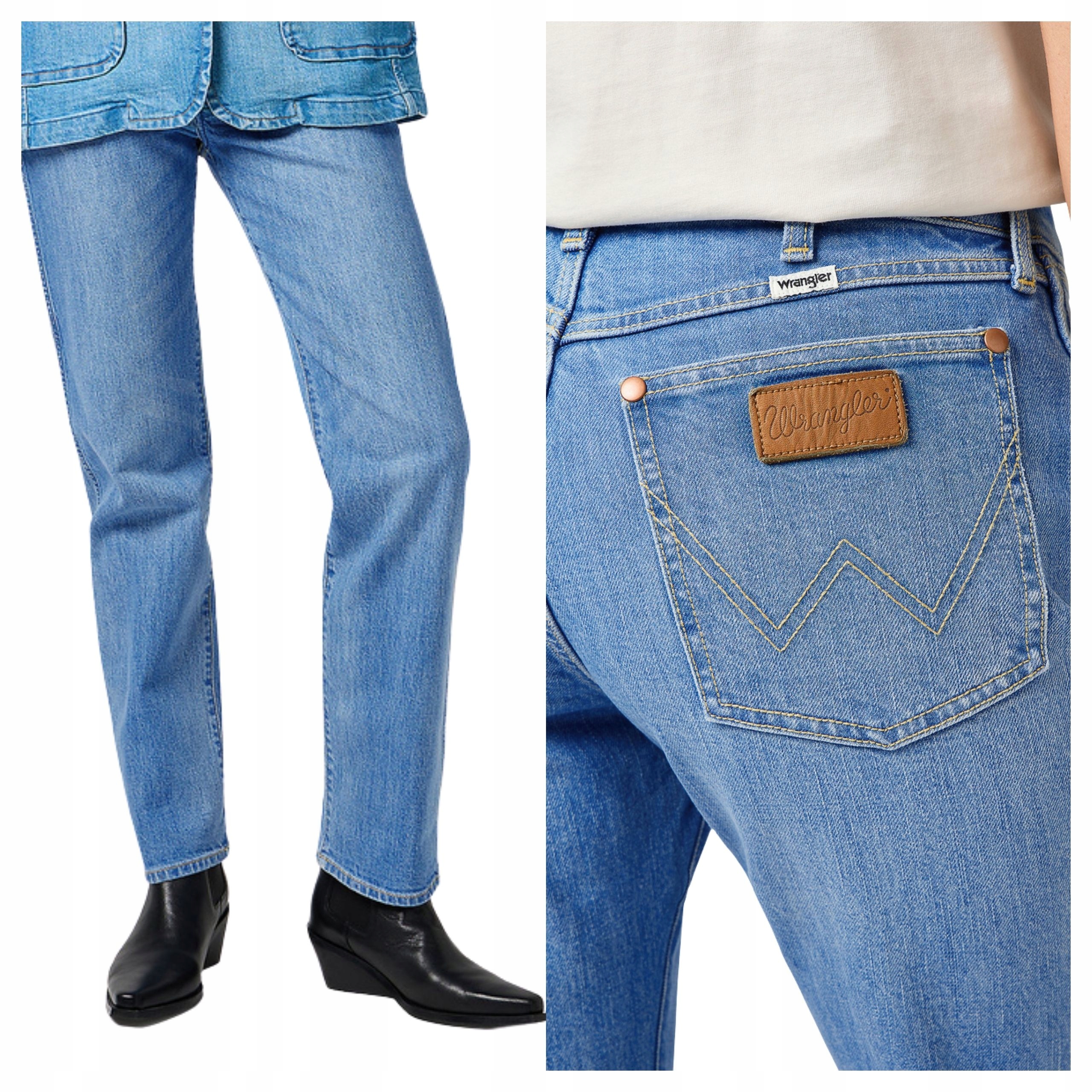 Dámské kalhoty Wrangler Sunset džínové modré bavlněné W27 L32