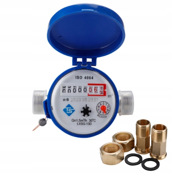 Vodoměr Počítadlo Studené Vody 15 MM 1/2 Vodoměr Počítadlo