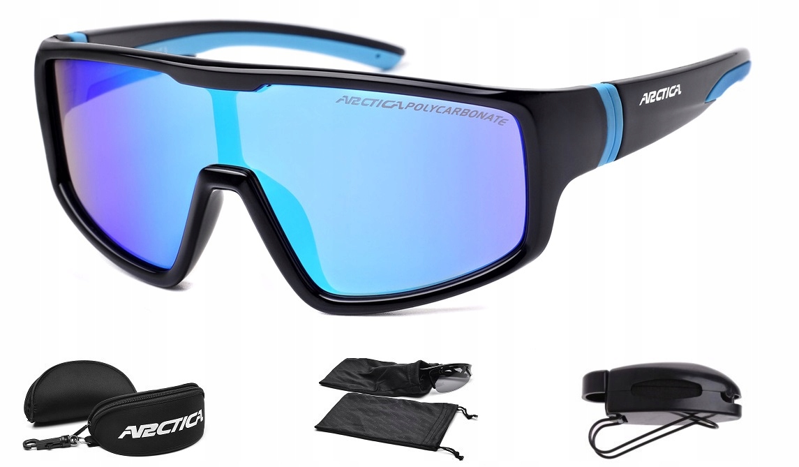 Dětské Cyklistické Brýle Monolens Arctica S-1011A Zrcadlovka Uv Filtry