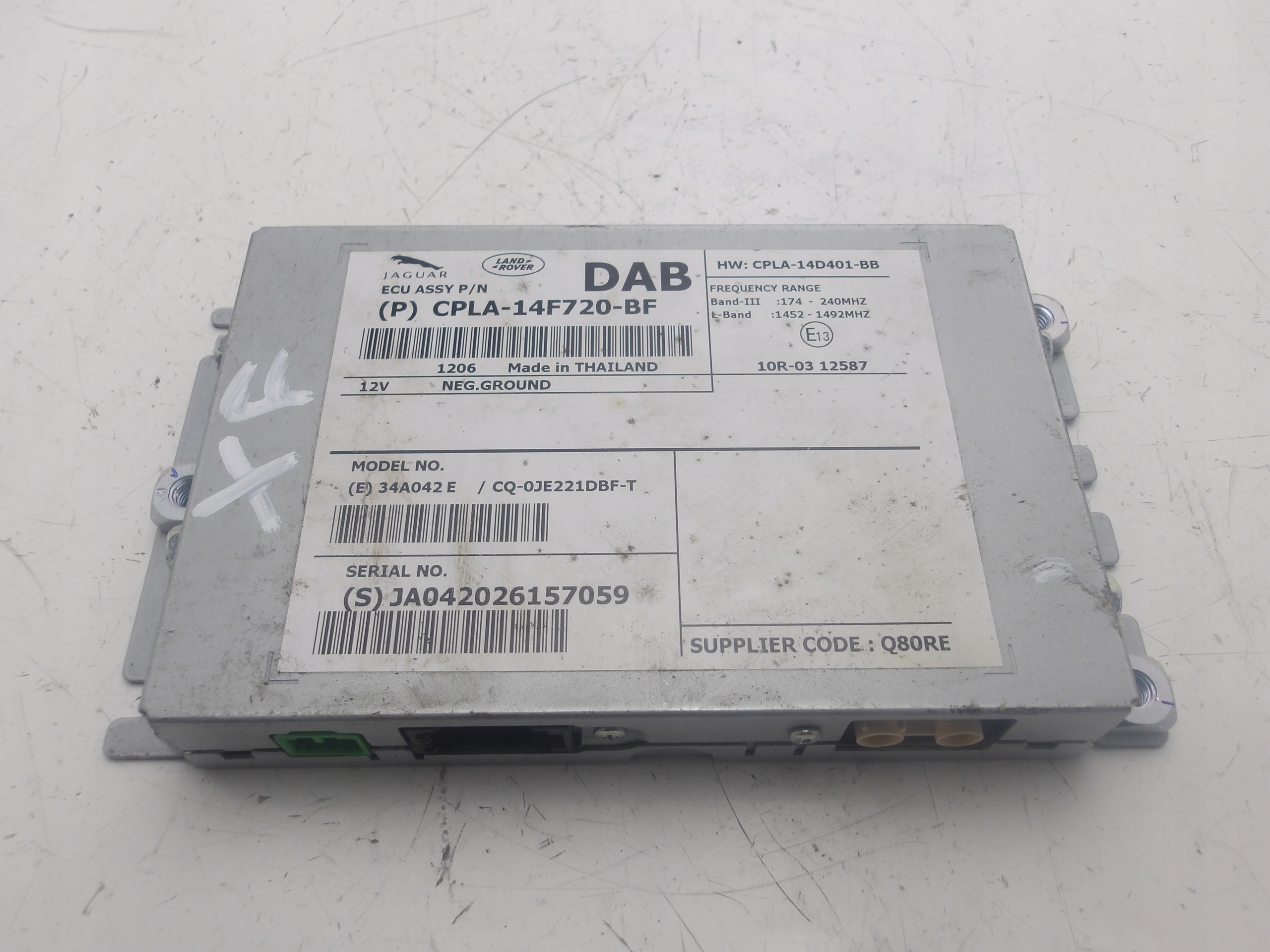 JAGUAR XF X250 LIFT 11-15 module DAB CPLA-14F720-BF OE