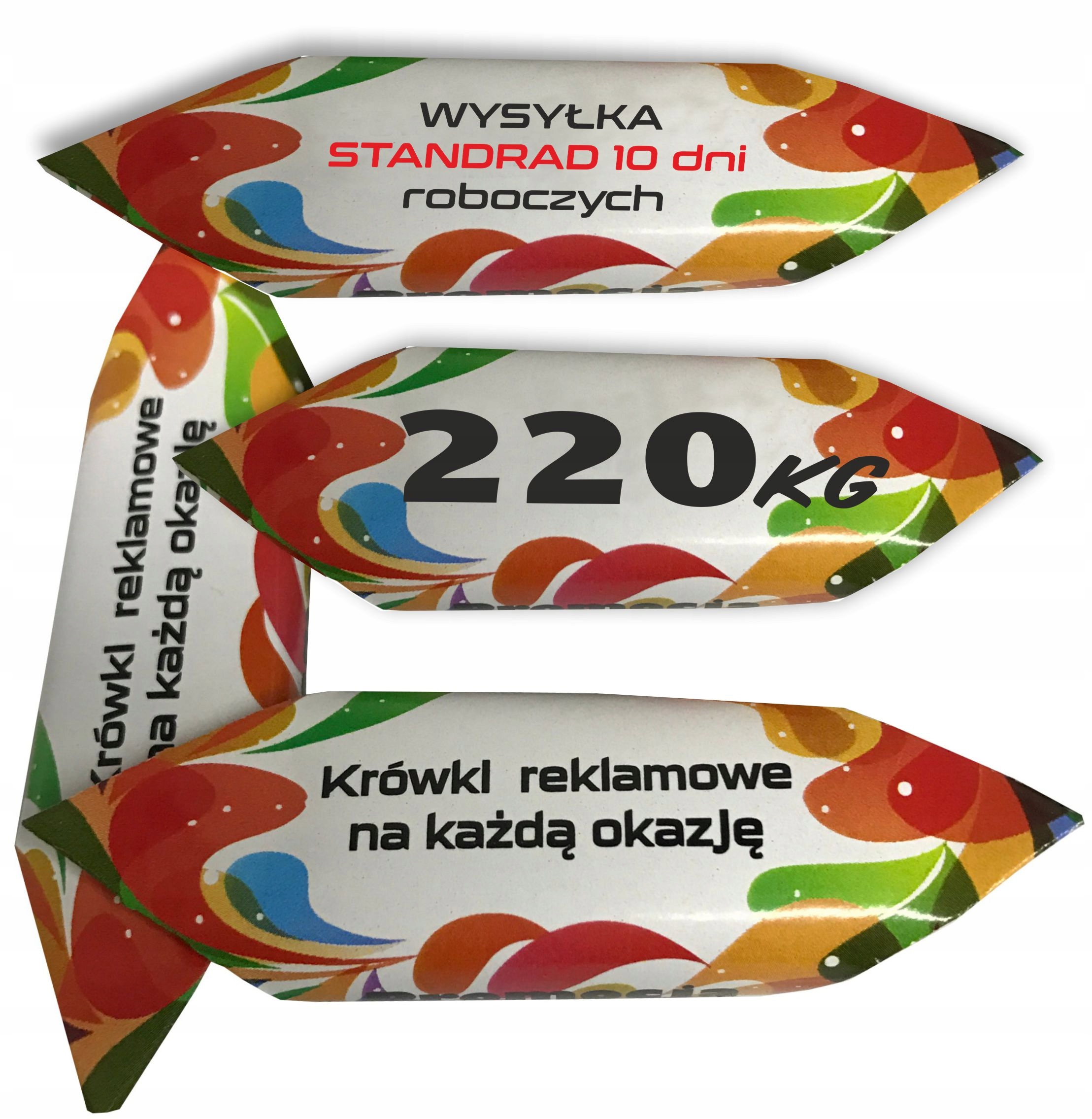 Levně Bonbóny Krówki S Vaším Logem 220KG Firemní bonbóny krówki Projekt gadgety