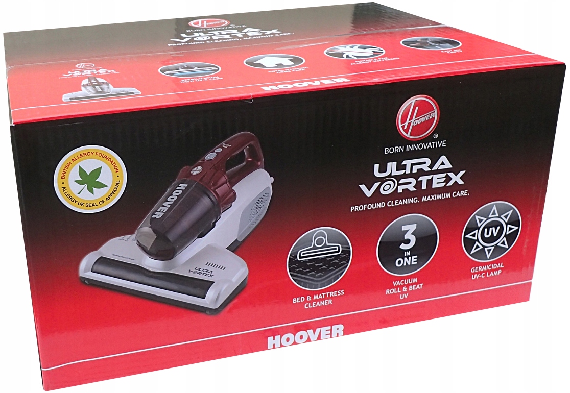 Odkurzacz Ręczny do Materacy dla Alergików Hoover MBC500UV Ultra Vortex