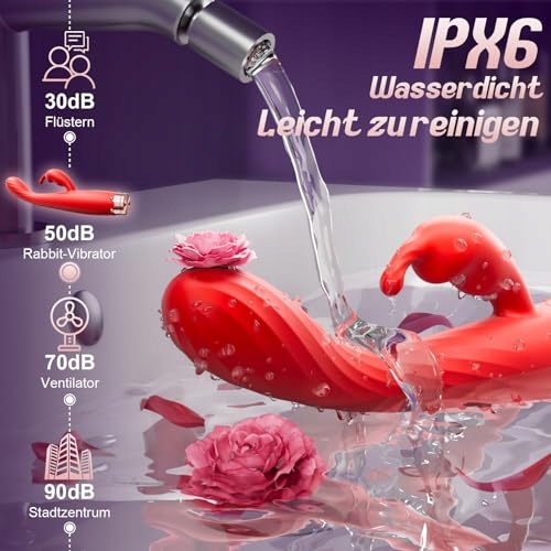 RABBIT VIBRATOR Dla Kobiet Dildo Wibrator G Punkt 10 Trybów Stymulator — miniatura 6