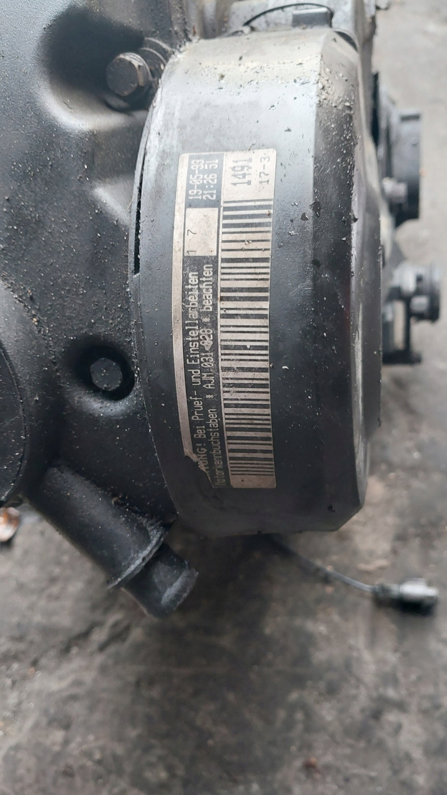engine AJM 1.9TDI VW PASSAT B5 AUDI A4 B5 B6 A6 C5 unprotected pillar