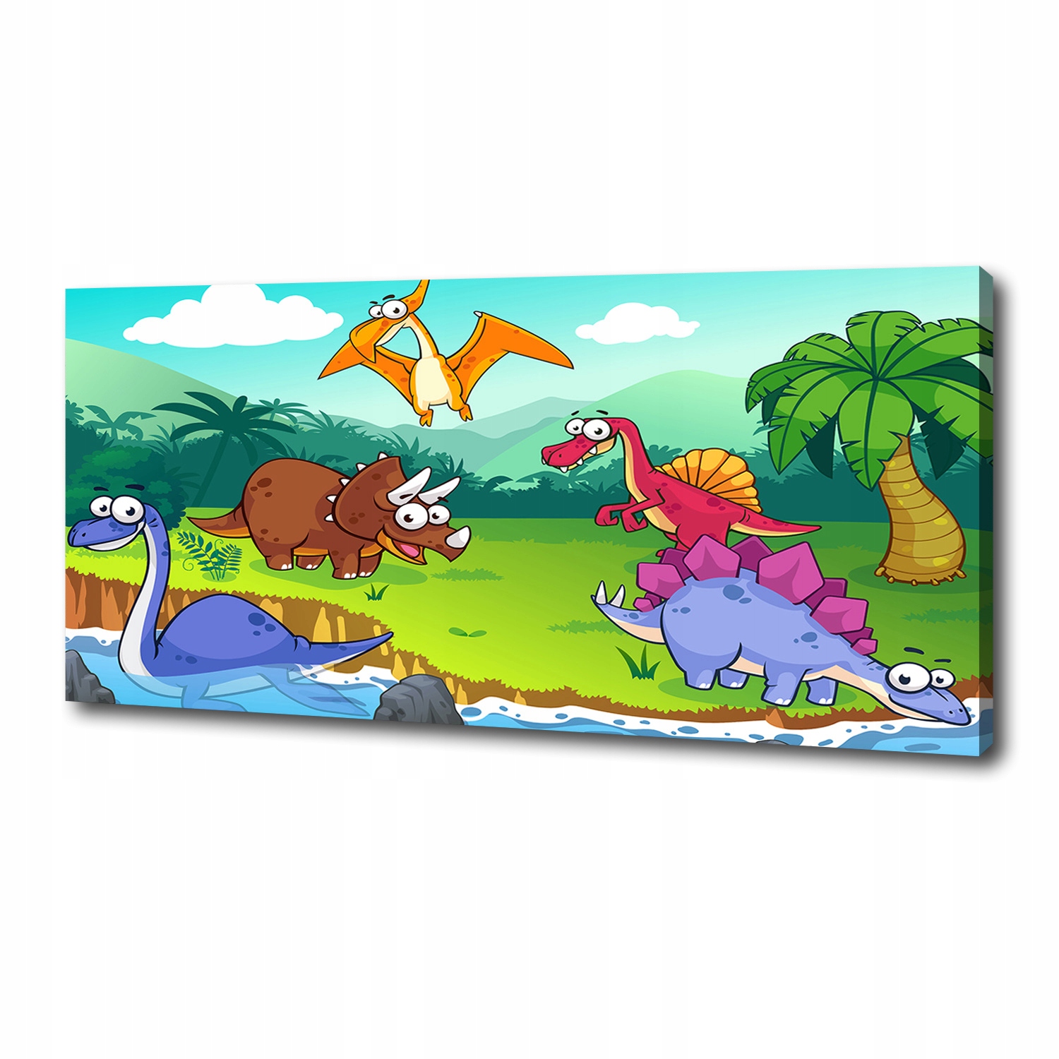 

Foto obraz canvas na ścianę Dinozaury 125x50 cm