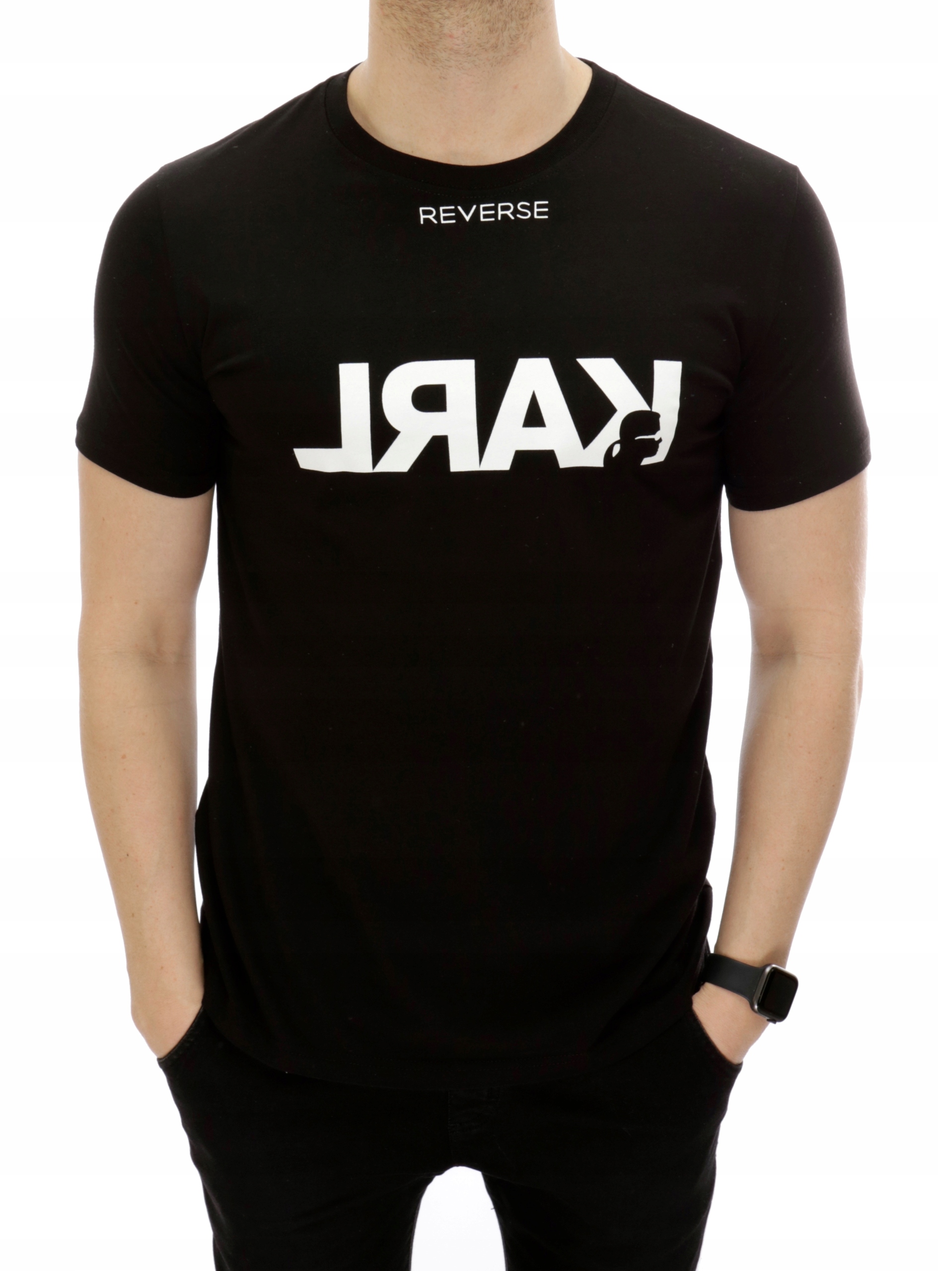 

Karl Lagerfeld T-shirt Koszulka Męska Czarna M