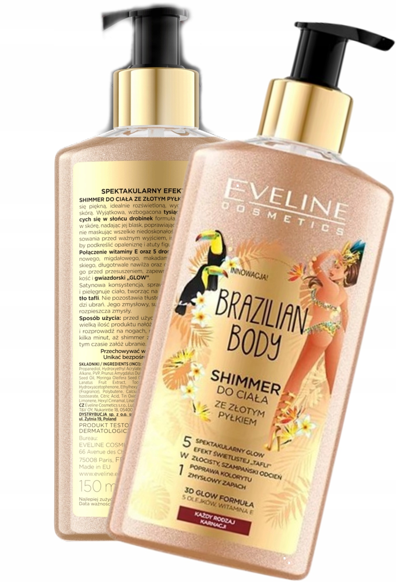 

Eveline Brazilian Body Shimmer do Ciała ze Złotem