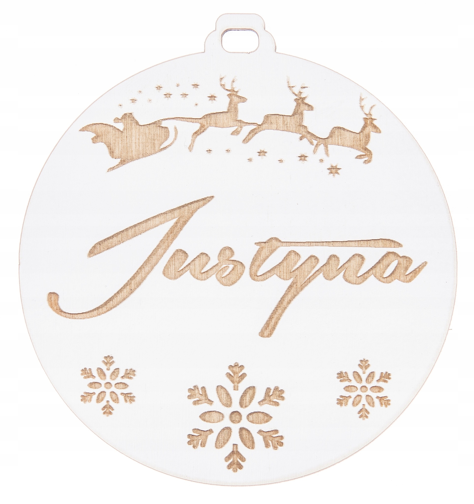 

Bombka Na Choinke z imieniem Drewniane na Święta