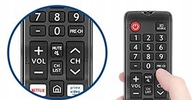 Oryginalny Pilot do TV SAMSUNG SMART, NETFLIX, Prime Video, WWW ,Numeryczny Model BN59-01315D