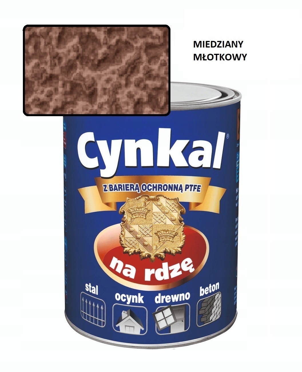 Farba uniwersalna Cynkal 2,5L Miedziany Młotkowy