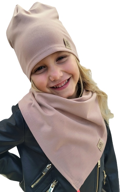 Komplet Czapka i Chusta Dla Dziecka, Kolor 48-51cm