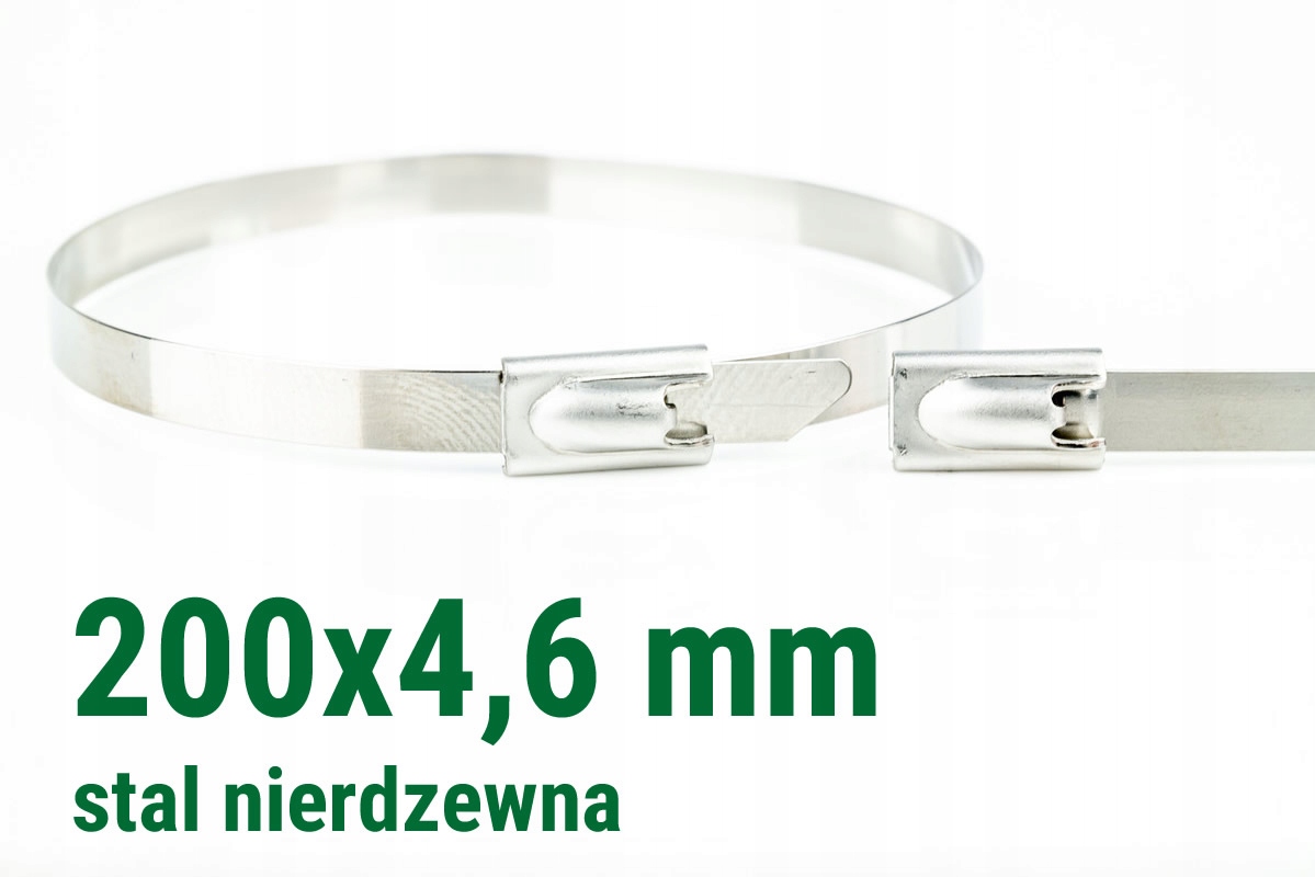 

Opaska zaciskowa stalowa nierdz 200 x 4,6 mm 10szt