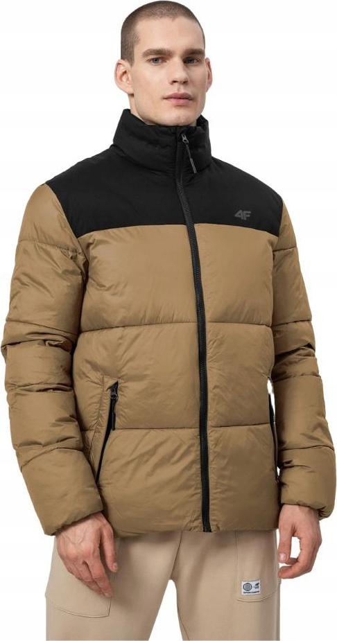 Pánská Bunda 4F Béžová H4Z22 KUMP005 82S, velikost XL