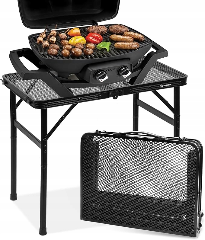 Turistický skládací Cateringový Stůl Regulovatelný Hliníkový 60x40 cm