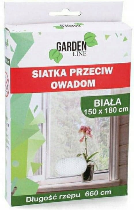 

Siatka Na Okno Komary Owady 1,5 x 1,8 m Biała