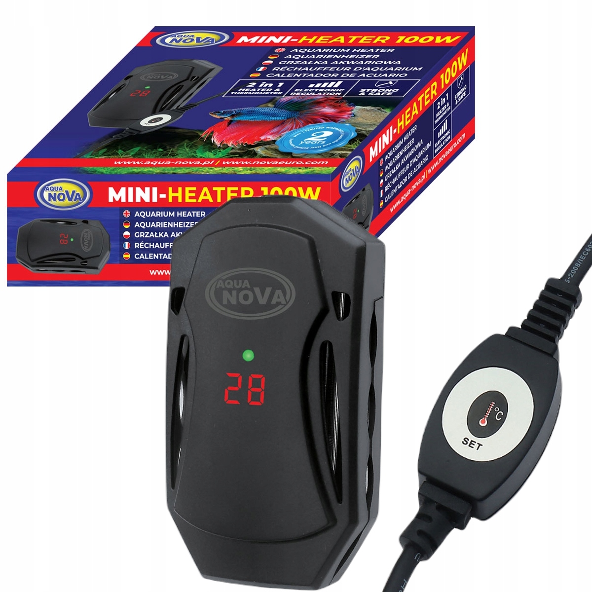 Aqua Nova Mini-Heater 100W нагреватель для аквариума