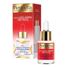 Perfecta Multikolagen Retinol serum do twarzy Opakowanie butelka z pipetą