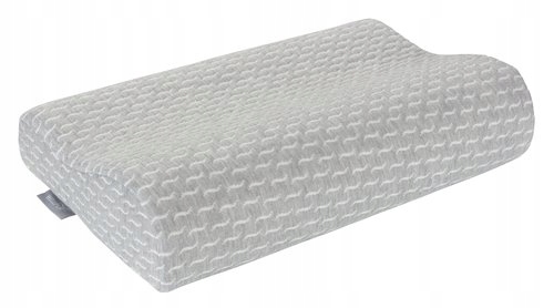 Poduszka do spania Kvina Szara ortopedyczna profilowana termoelastyczna