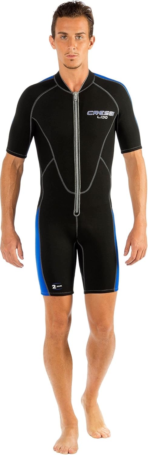 Cressi Lido Man 2 mm pánská neoprenová pěna krátká S/2 černo-modrá