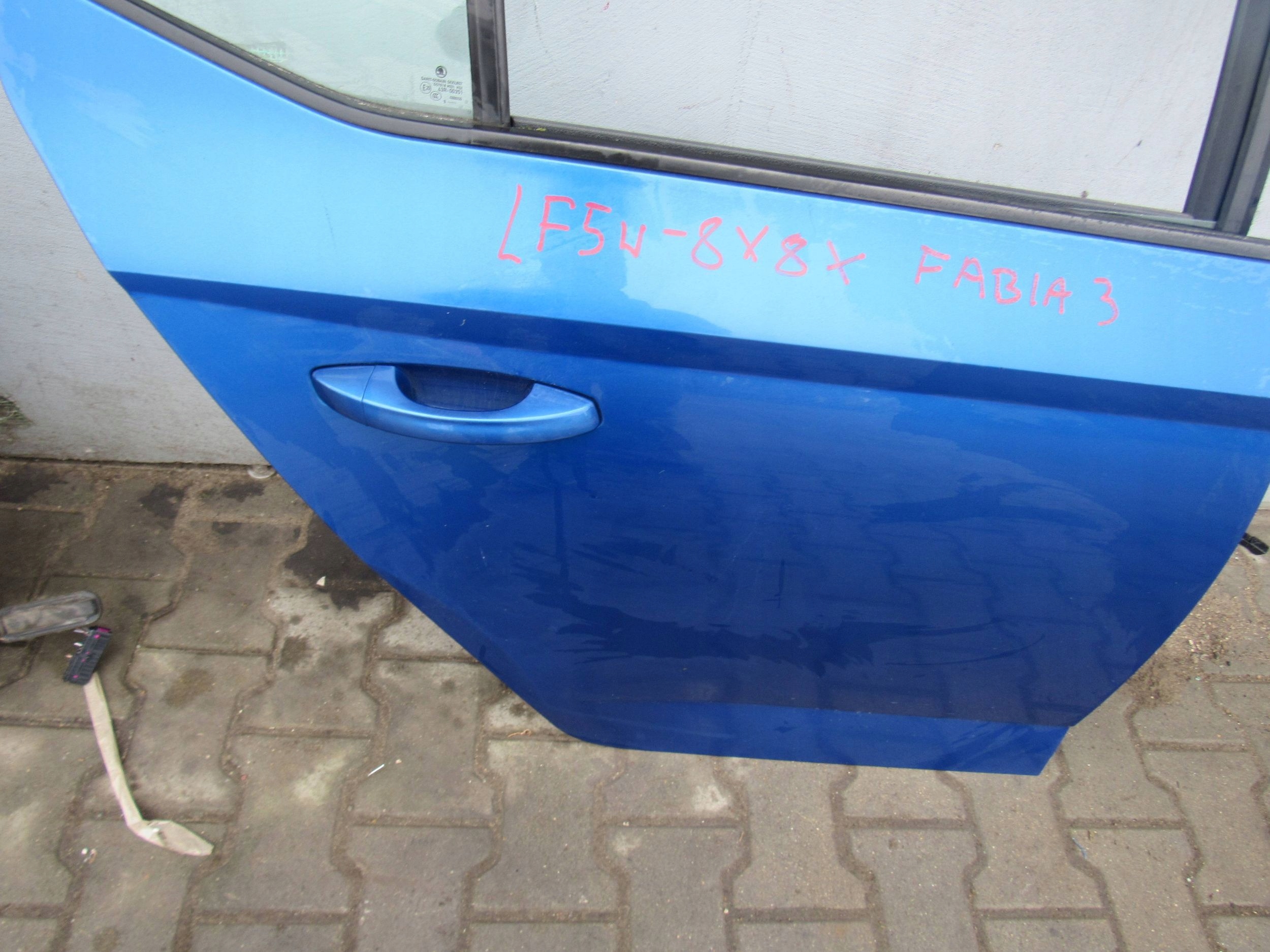 Skoda Fabia 6Y Tür Hinten Rechts Door Porta Porte - Thumbnail 1
