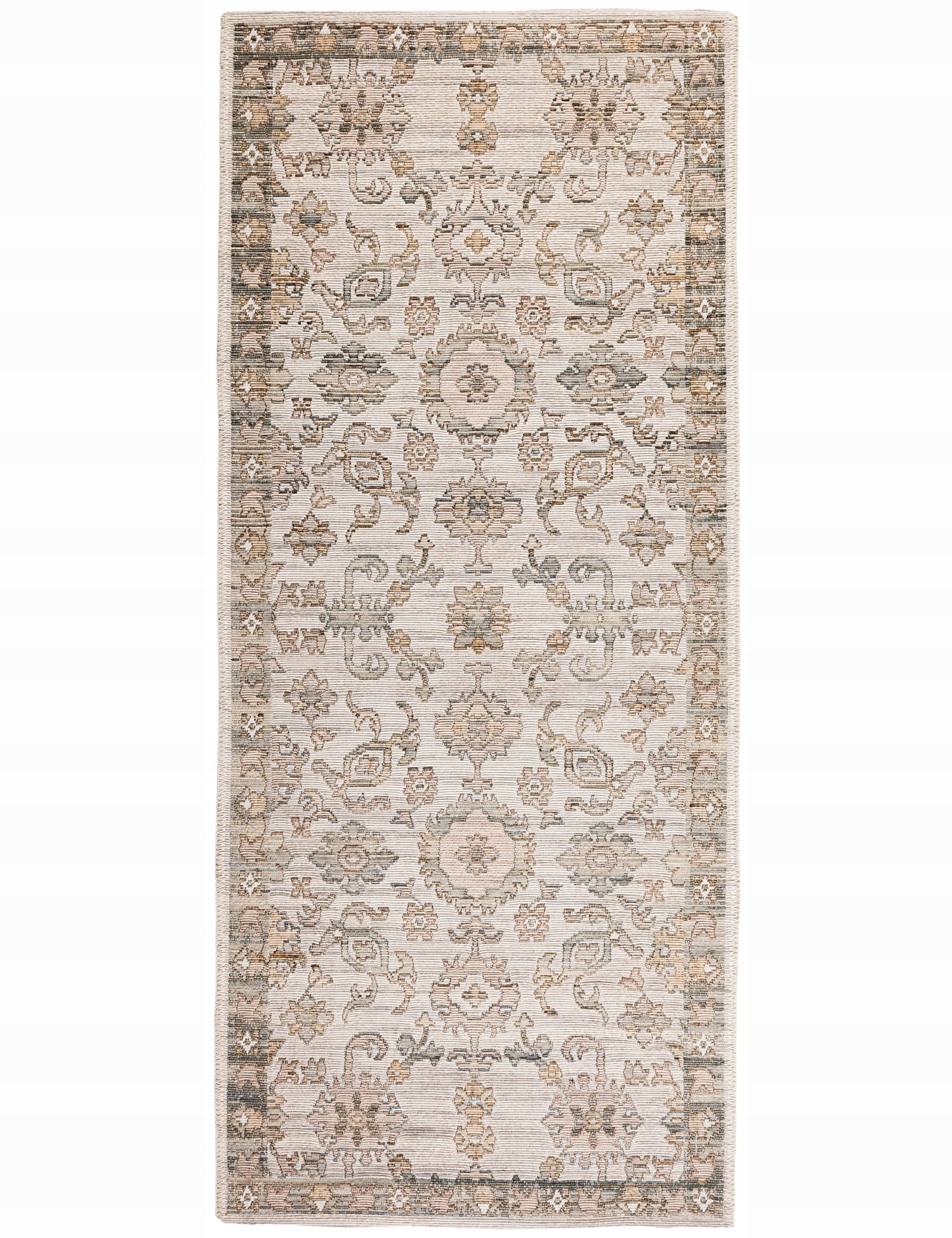 Behúň Vlnený Sahara 80x200 cm Ornament Vintage Béžový, krémový