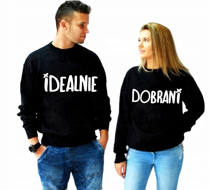

Bluzy Dla Par , Komplet Prezent Walentynki S