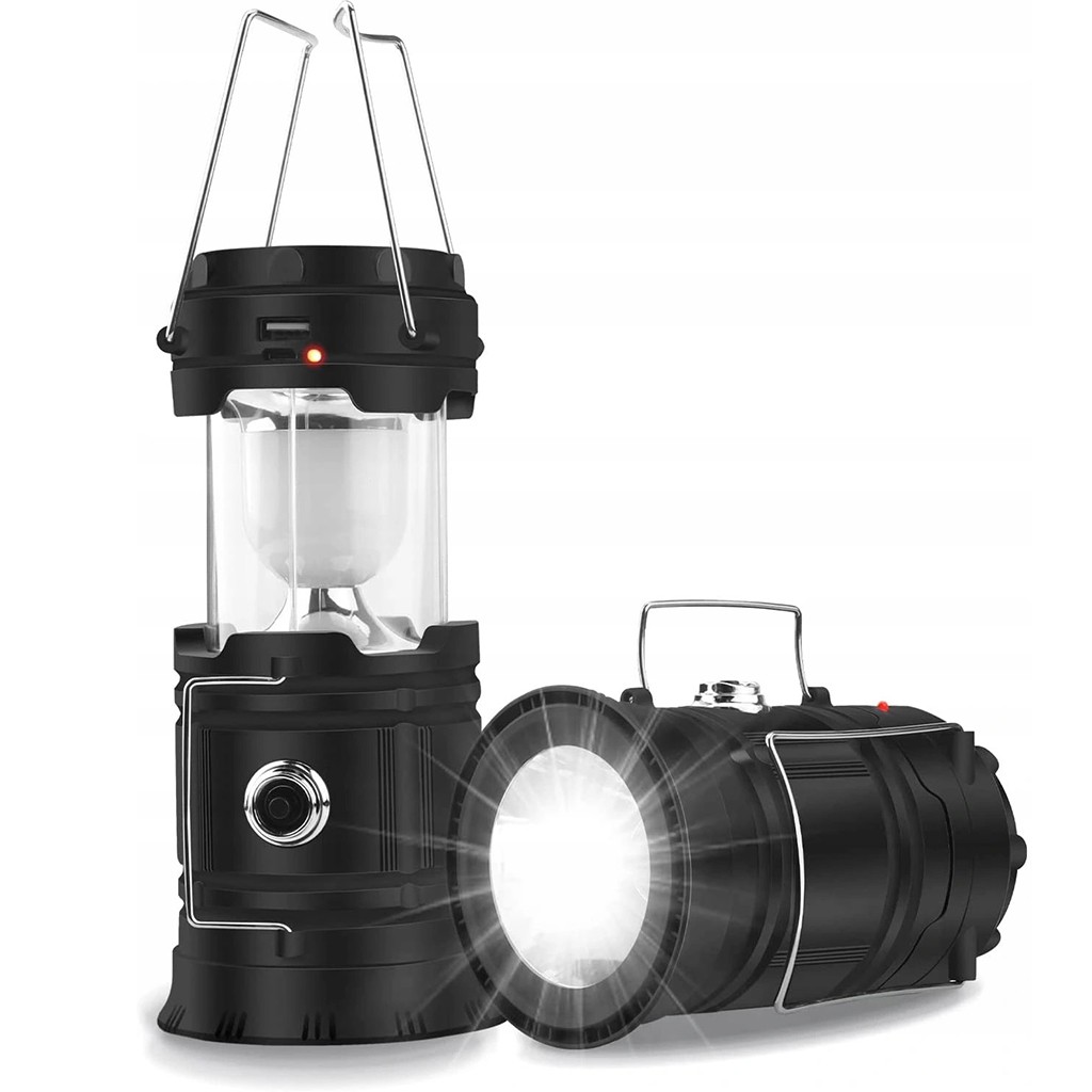 LAMPA SIECIOWA SOLARNA KEMPINGOWA POWERBANK 3W1