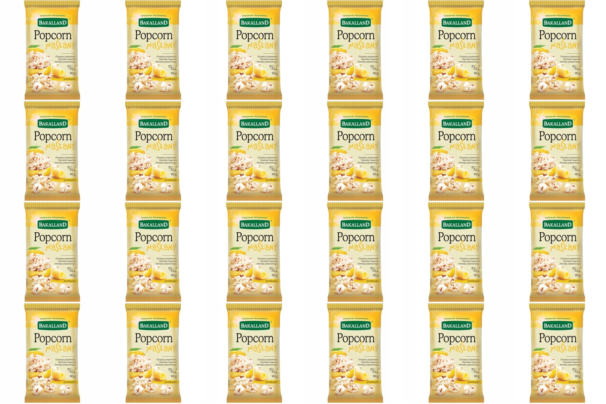 24x 90g Bakalland Popcorn maślany Karton