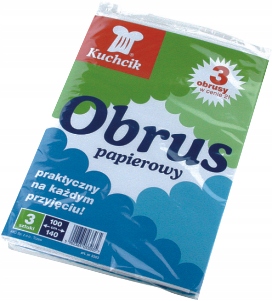 

Obrus papierowy Biały 100x140cm 3 szt. Kuchcik