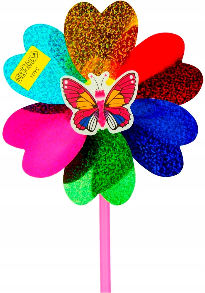 KOLOROWY HOLOGRAMOWY WIATRAK WIATRACZEK 3690 Stan opakowania oryginalne