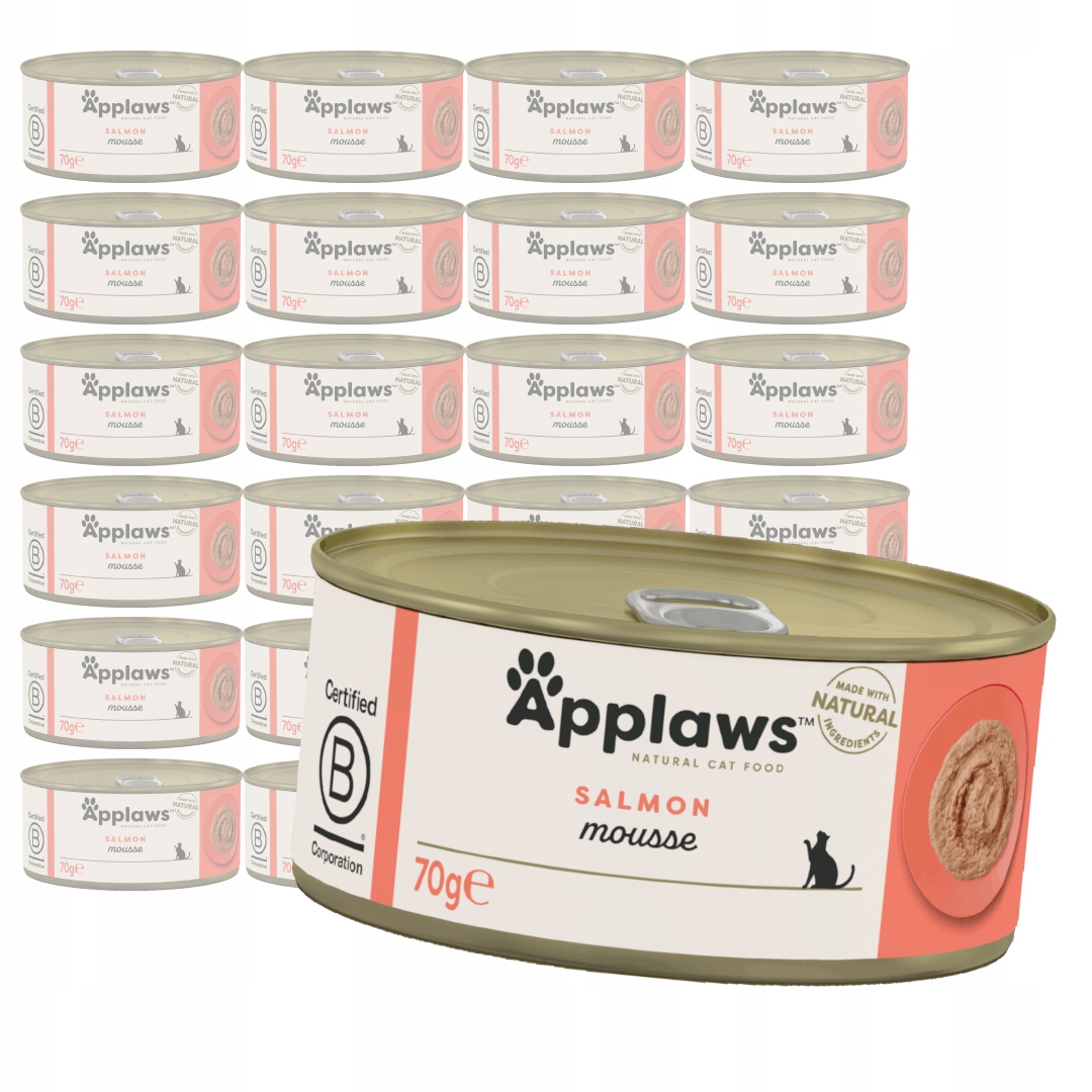 Levně Applaws Cat Mokré Krmivo Pro Kočky 24 x 70 g Losos v pěně