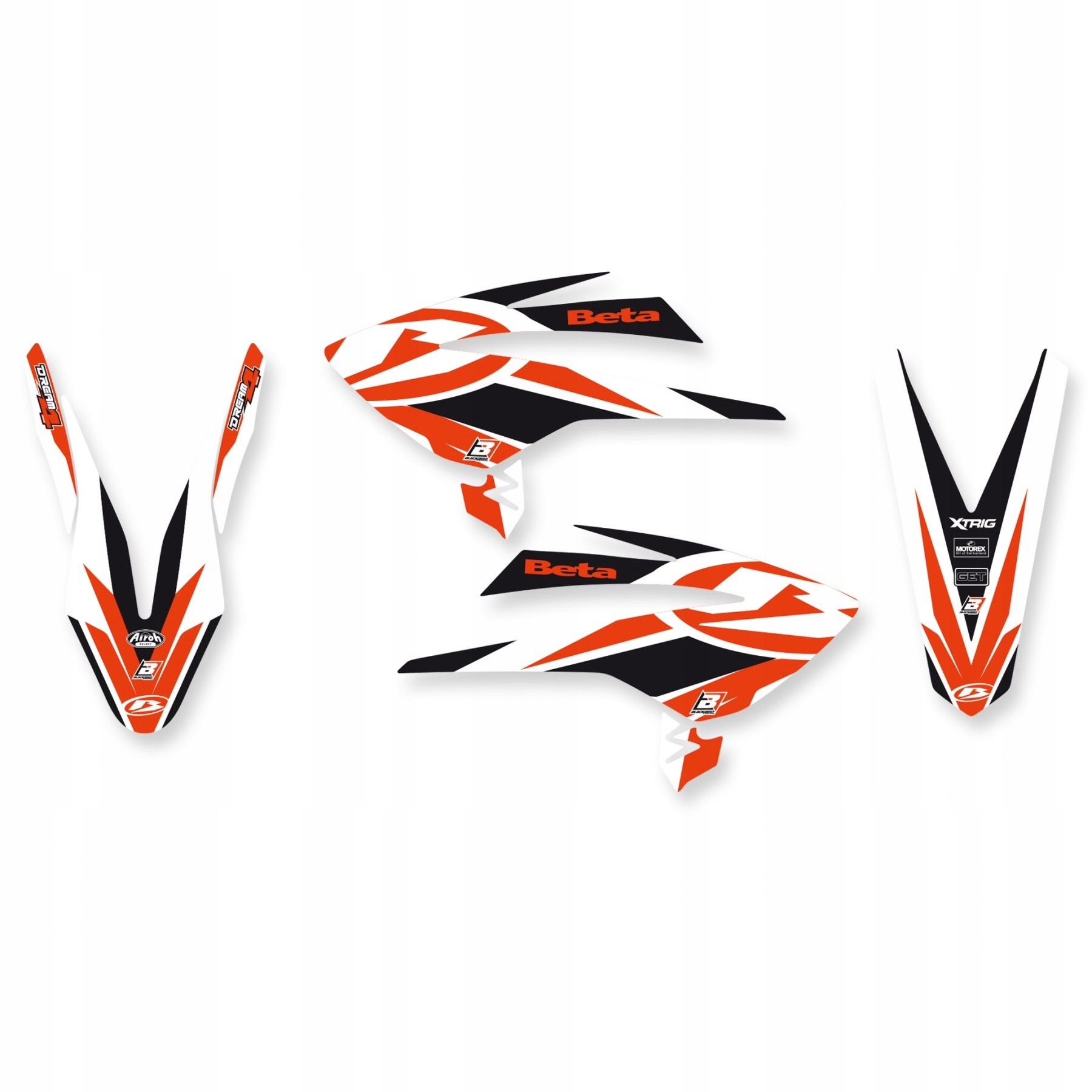 2B00N - BLACKBIRD НАБІР НАКЛЕЙОК (ШПОН) BETA RR 4T ' 05