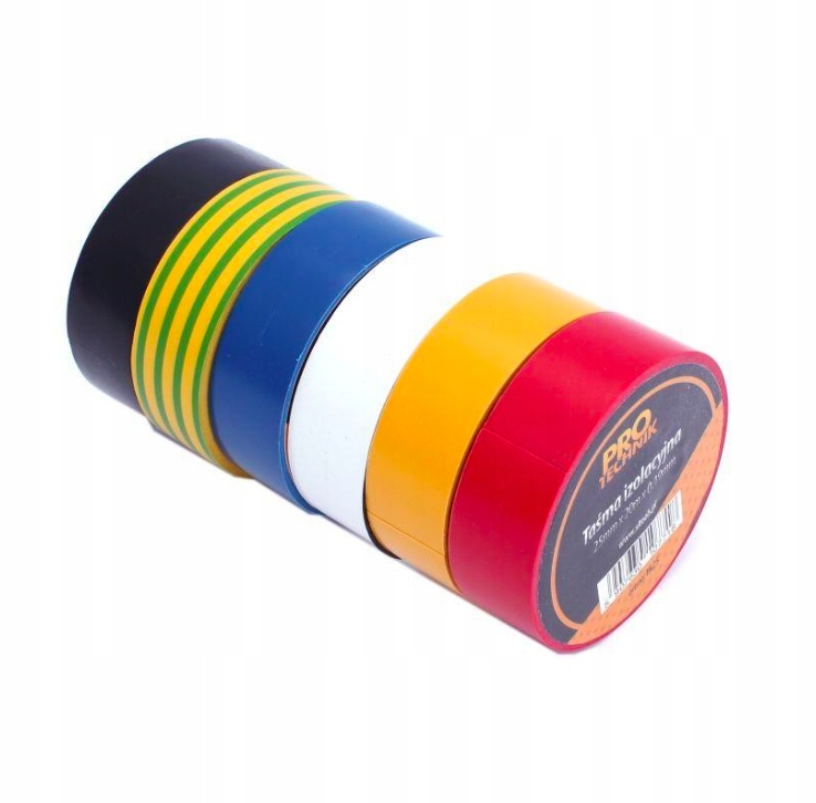 

Taśma Izolacyjna Pcv 25MM x 20M MIX Kolor 10SZT.