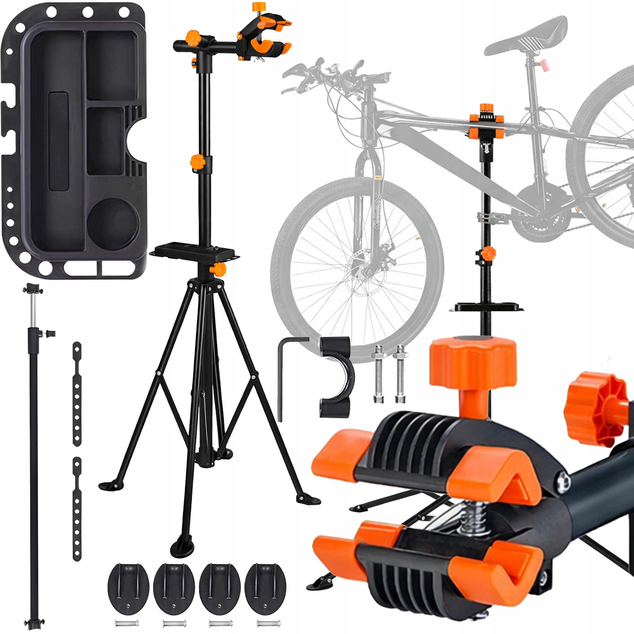 Stojak Serwisowy Na Rower Do Roweru Uchwyt 30KG Wieszak Rowerowy Regulowany