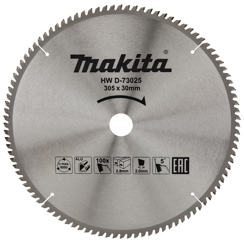

Piła tarczowa do aluminium Makita 305 x30mm 100z