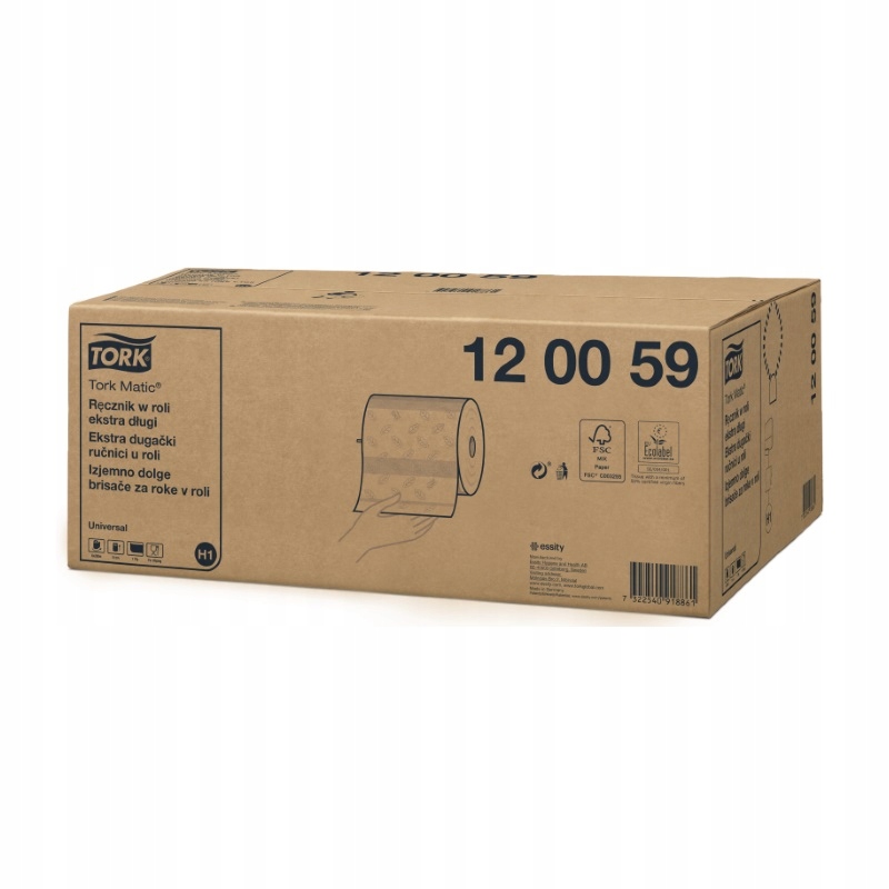 Papírový ručník Bílý Velký dlouhý XXL celulóza 6 rolí Tork Matic 120059