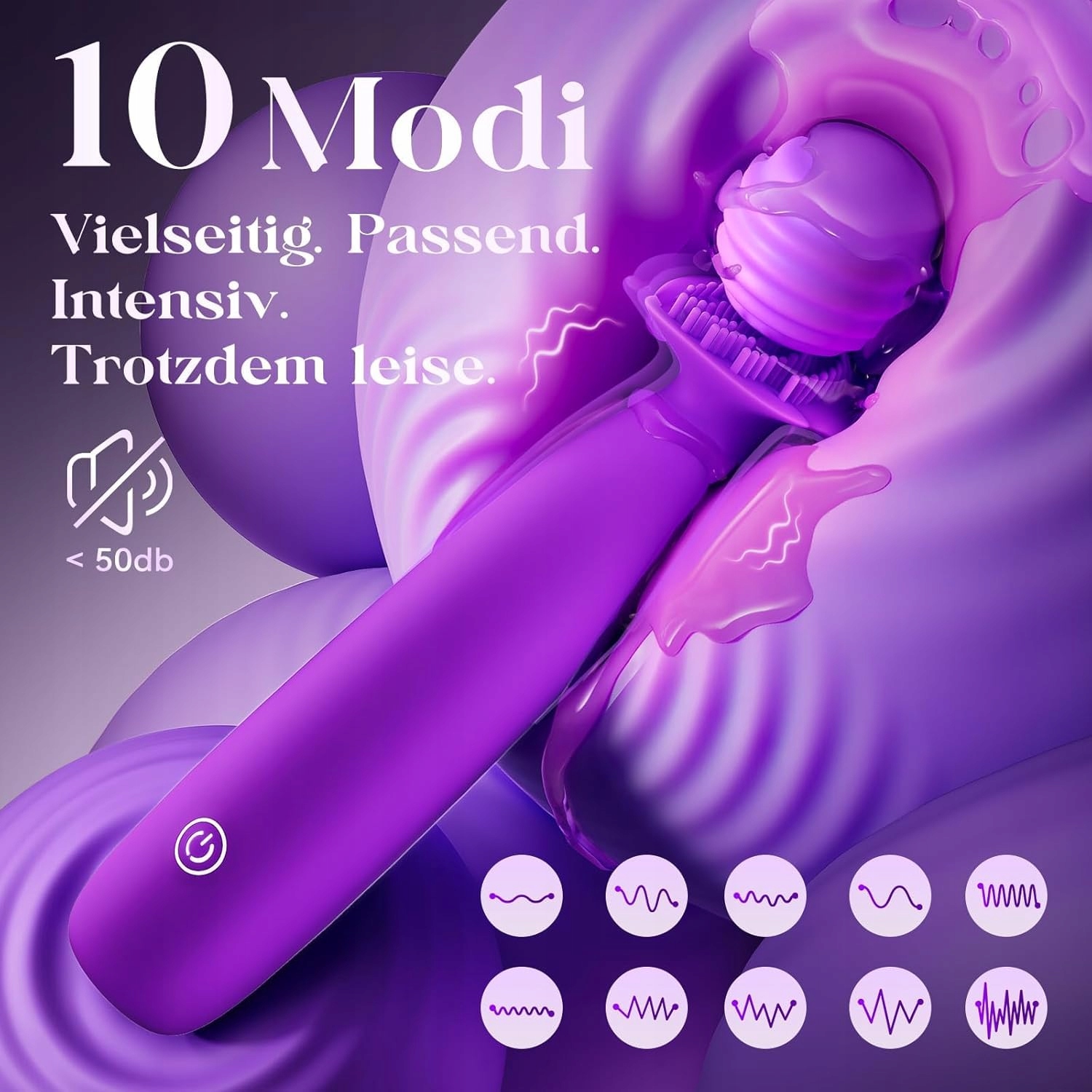 VIBRATORENSET Zestaw Wibratorów Dla Kobiet Stymulator Klitorisu 10 Trybów — miniatura 4